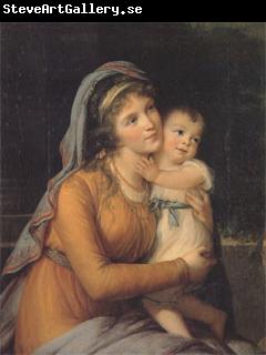 VIGEE-LEBRUN, Elisabeth Countess A S Stroganova and Her Son (san 05)